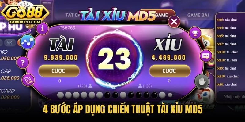 4 bước áp dụng chiến thuật tài xỉu md5