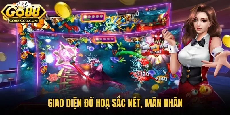 Giao diện đồ hoạ sắc nét, mãn nhãn
