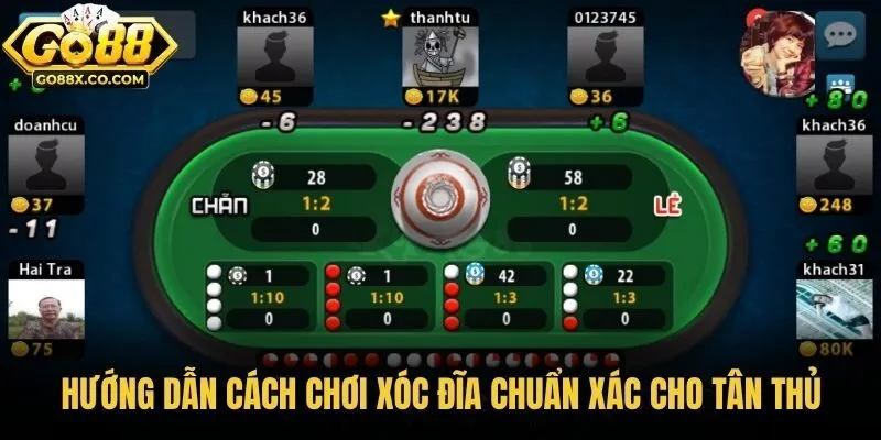 Hướng dẫn cách chơi xóc đĩa chuẩn xác cho tân thủ
